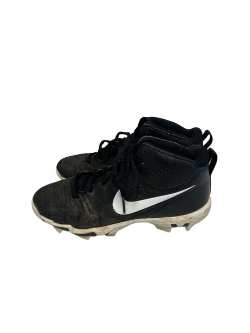 Vist Large View of Product Image Which is Used Nike Alpha Huarache Keystone Jr 4 BB/SB Cleats Black