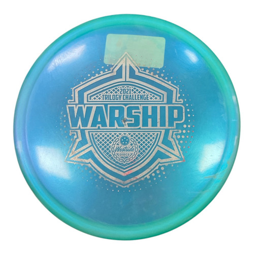 Vist Large View of Product Image Which is Used Westside VIP WARSHIP Disc Golf Mid Range Teal 179g
