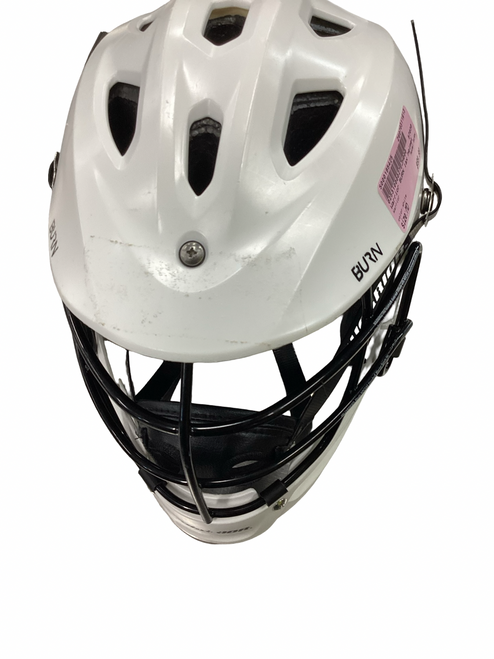 Vist Large View of Product Image Which is Used Warrior BURN Lacrosse Helmet White MD