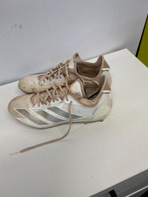 Vist Large View of Product Image Which is Used Adidas Adult FB Cleats White Senior 10