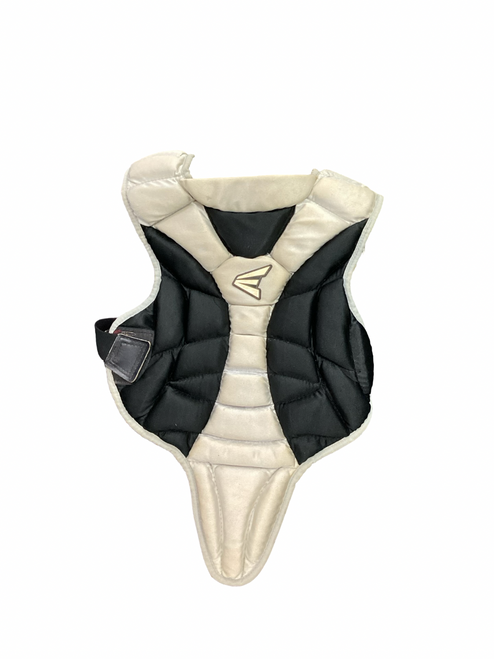 Vist Large View of Product Image Which is Used Easton CATCHERS CHEST PROTECTOR Catchers Chest Protector Black And Silver Youth