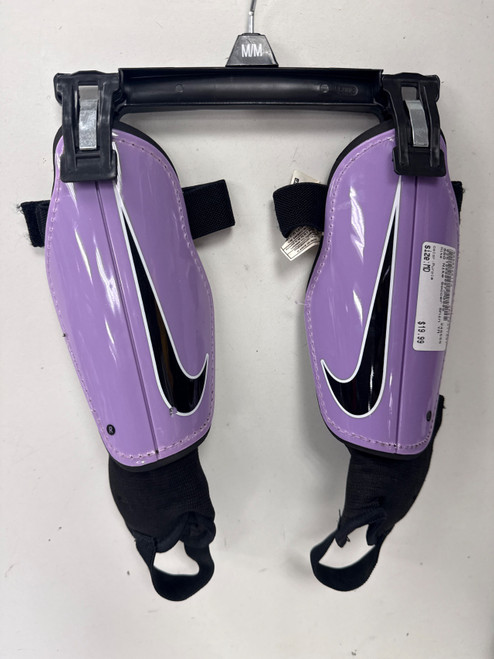 Vist Large View of Product Image Which is Used Nike Soccer Shin Guards Youth Purple MD