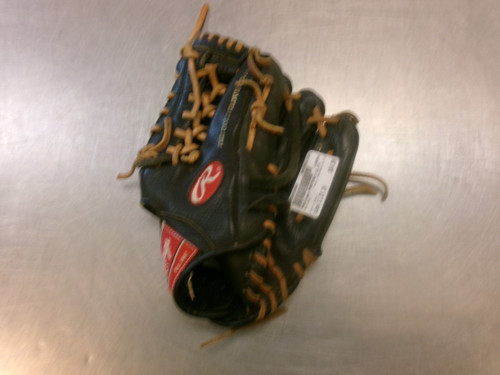 Vist Large View of Product Image Which is Used Rawlings PREFERED ELITE BB/SB Glove RH Throw Black 11 1/4"