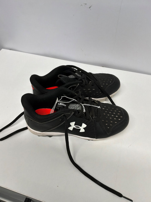 Vist Large View of Product Image Which is Used Under Armour LEADOFF BB/SB Cleats Black Junior 03