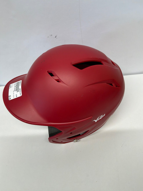 Vist Large View of Product Image Which is Used Victus RED HELMET Batting Helmet No Mask Red M/L