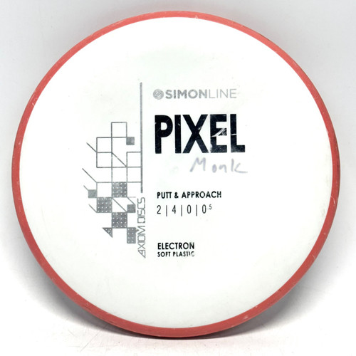 Vist Large View of Product Image Which is Used Axiom SIMONLINE ELECTRON SOFT PIXEL Disc Golf Putter White 170g
