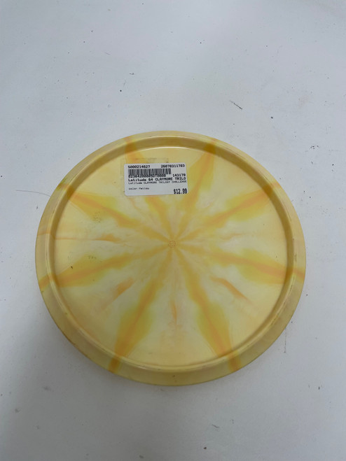 Vist Large View of Product Image Which is Used Latitude 64 CLAYMORE TRILOGY CHALLENGE Disc Golf Putter Yellow