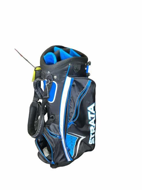 Vist Large View of Product Image Which is Used Strata 7-WAY STAND BAG Mens Stand Bag Black And Royal Blue