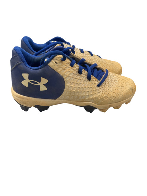 Vist Large View of Product Image Which is Used Under Armour BASEBALL CLEAT BB/SB Cleats White Junior 02.5