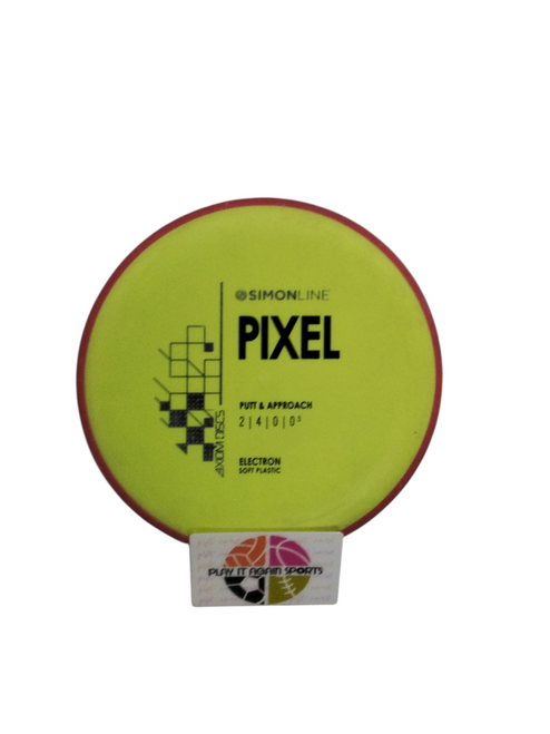 Vist Large View of Product Image Which is Used Axiom PIXEL Disc Golf Putter Yellow