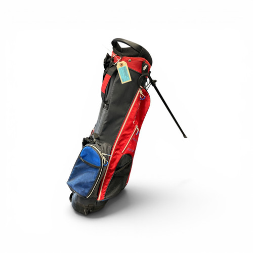 Vist Large View of Product Image Which is Used Maxfli STAND BAG Jr Stand Bag Black/Royal/Red