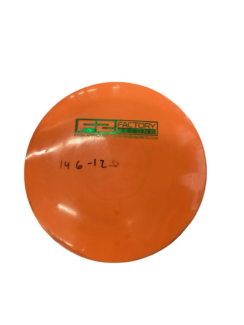 Vist Large View of Product Image Which is Used Innova F2 FACTORY SECOND Disc Golf Putter Orange