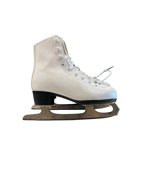 Vist Large View of Product Image Which is Used American Athletic FIGUER SKATE SZ 3 Girls Figure Skate White Junior 03