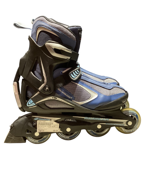 Vist Large View of Product Image Which is Used Rollerblade ZETRA BLADE Senior Rec Fitness Skates Navy Blue Senior 8