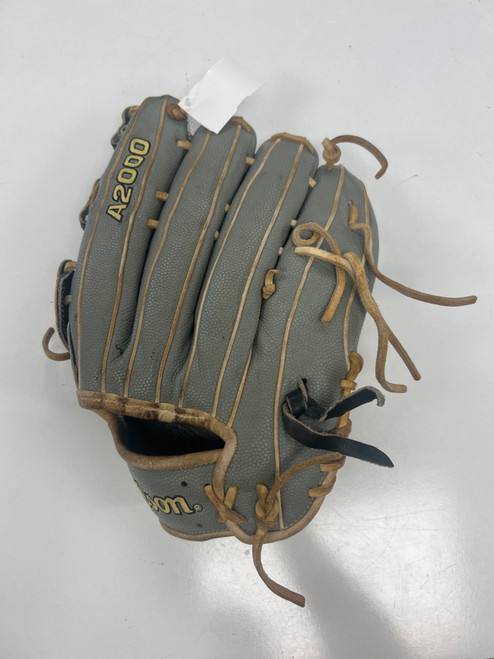 Vist Large View of Product Image Which is Used Wilson A2000 1799 BB/SB Glove LH Throw Grey 12 3/4"