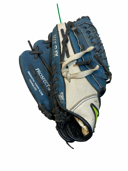 Vist Large View of Product Image Which is Used Mizuno POWER CLOSE BB/SB Glove LH Throw Navy Blue 10"