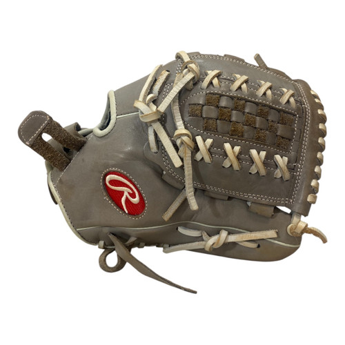 Vist Large View of Product Image Which is Used Rawlings R9 SERIES R9SB120FS-18G BB/SB Glove RH Throw Grey 12"