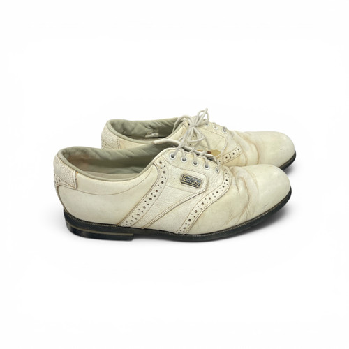 Vist Large View of Product Image Which is Used Foot Joy Mens Golf Shoes White Senior 9.5