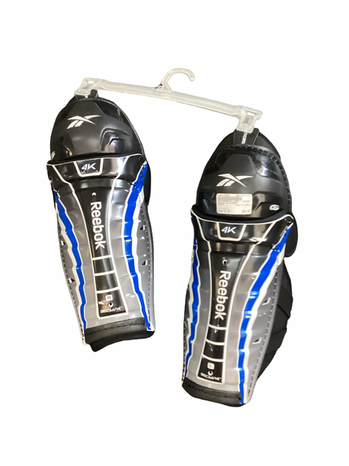 Vist Large View of Product Image Which is Used Reebok 4K HYPERX Senior Shin Guards Black 14"