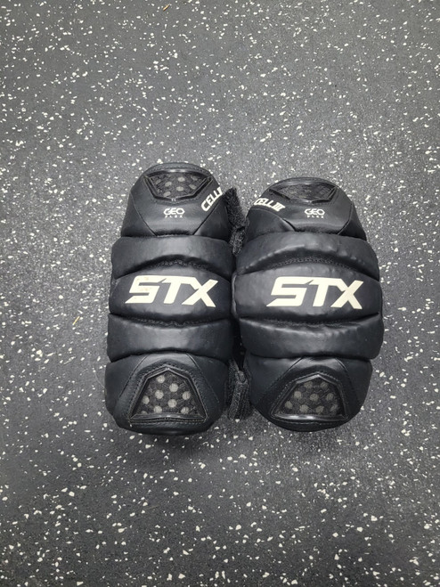 Vist Large View of Product Image Which is Used STX CELL III Lacrosse Arm Pads/Guards Black MD