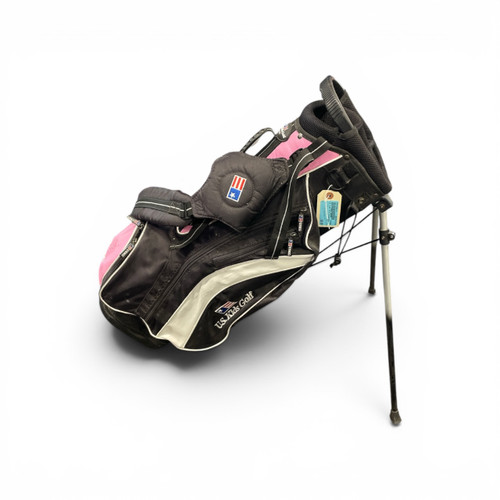 Vist Large View of Product Image Which is Used US Kids UL51 Jr Stand Bag Black And Pink