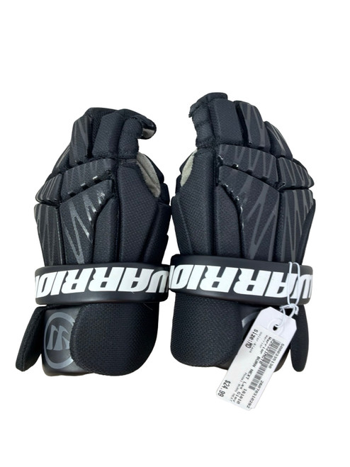 Vist Large View of Product Image Which is Used Warrior BURN NEXT Lacrosse Gloves Mens Black MD
