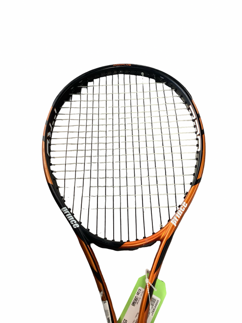 Vist Large View of Product Image Which is Used Prince TOUR PRO 100 Adult Tennis Racquet Orange Unknown