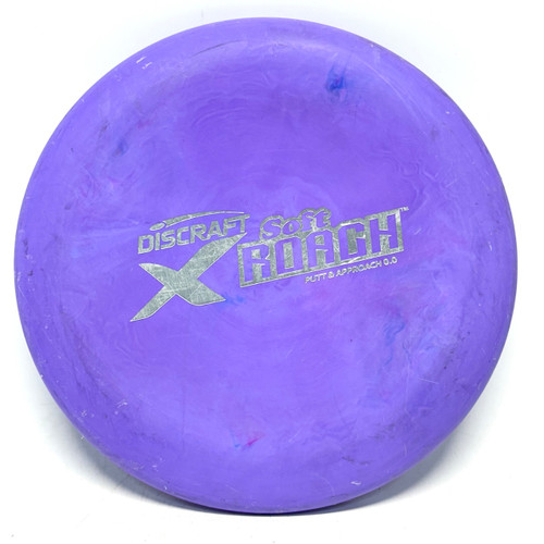 Vist Large View of Product Image Which is Used Discraft SOFT ROACH Disc Golf Putter Purple 174g