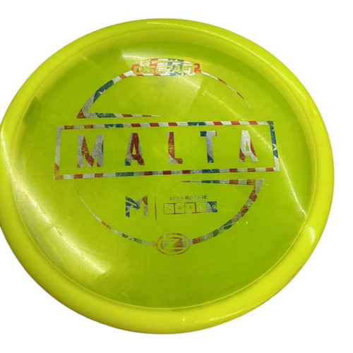 Vist Large View of Product Image Which is Used Discraft Z MALTA Disc Golf Mid Range Yellow 177g