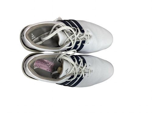 Vist Large View of Product Image Which is Used Adidas Mens Golf Shoes Navy Blue And Silver Senior 10