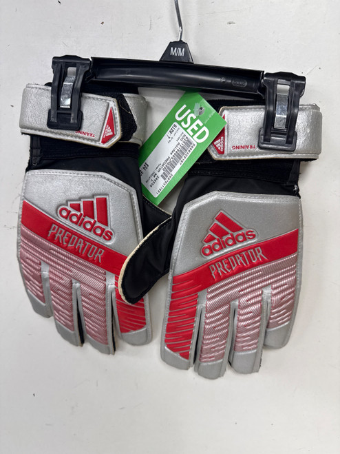 Vist Large View of Product Image Which is Used Adidas PREDATOR Soccer Goalie Gloves Grey 7