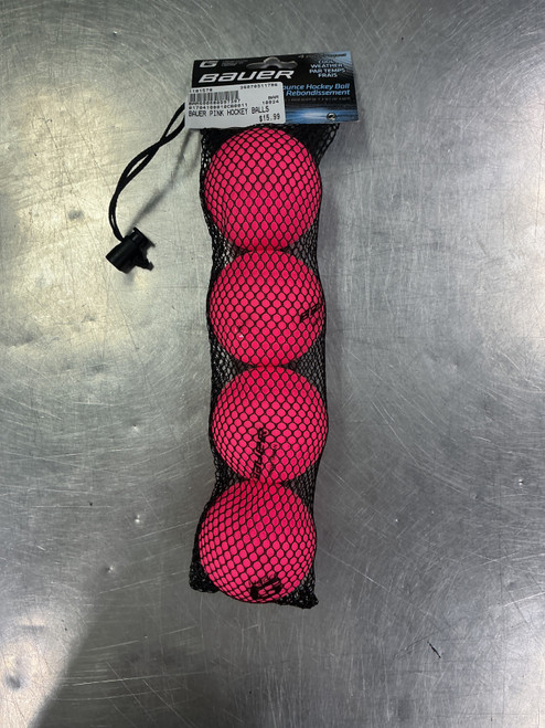 Vist Large View of Product Image Which is New BAUER PINK HOCKEY BALLS