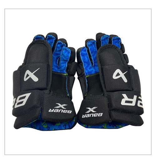 Vist Large View of Product Image Which is Used Bauer X Intermediate Gloves Black 11"