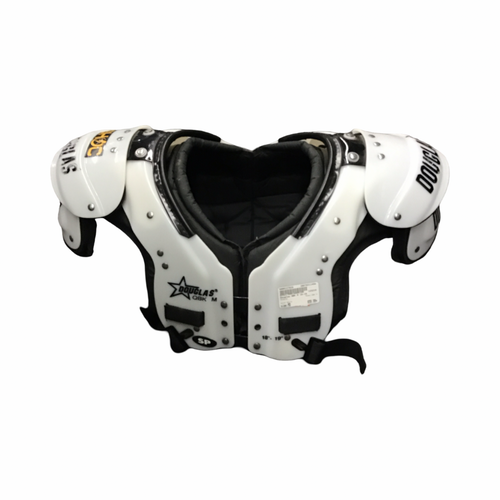 Vist Large View of Product Image Which is Used Douglas QBK M FB Shoulder Pads White MD