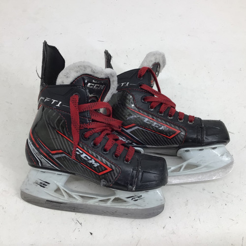 Vist Large View of Product Image Which is Used CCM JETSPEED FT1 YTH 12.5 HOCKEY SKATES Youth Hockey Skate Youth 12.5