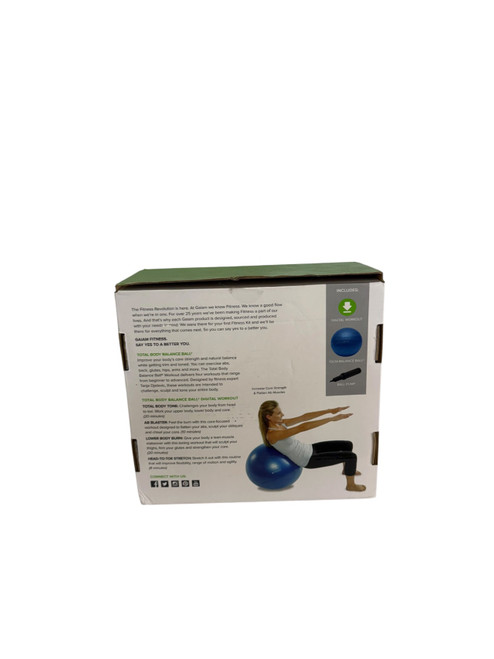 Vist Large View of Product Image Which is Used Gaiam Body/Fit Ball Royal Blue 75 cm