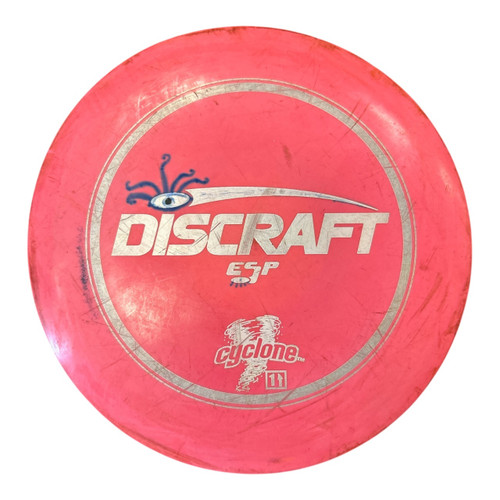 Vist Large View of Product Image Which is Used Discraft CYCLONE Disc Golf Mid Range Pink 178g