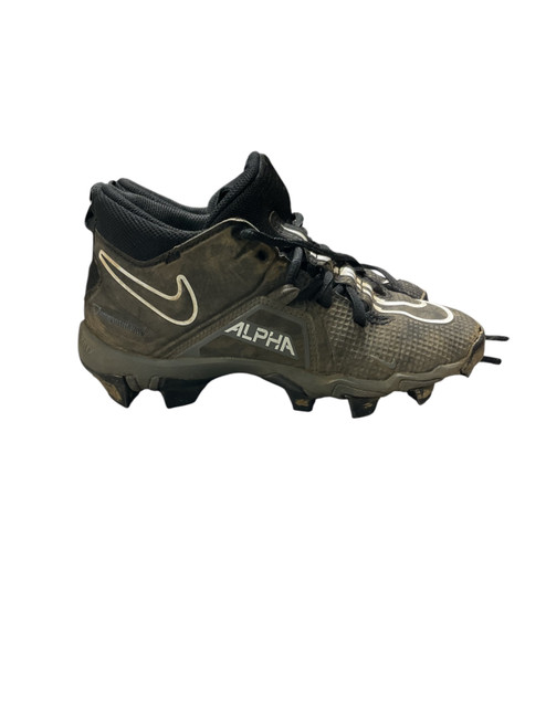 Vist Large View of Product Image Which is Used Under Armour LEADOFF BB/SB Cleats Black And White Youth 10.0