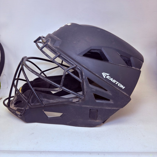 Vist Large View of Product Image Which is Used Easton M-10 Catchers Helmet w/Mask Black SM