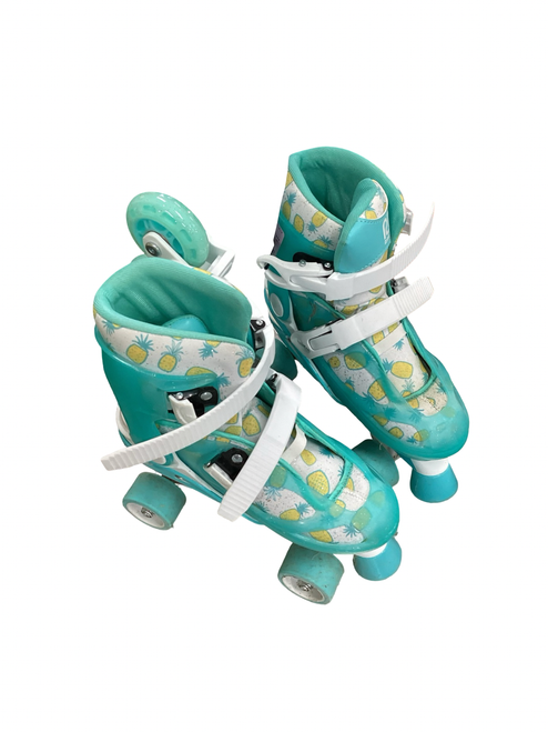 Vist Large View of Product Image Which is Used Roller Hockey Skates Green Adjustable