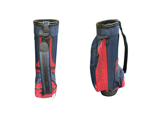 Vist Large View of Product Image Which is Used Wilson CART BAG Mens Cart Bag Black/Navy/Red