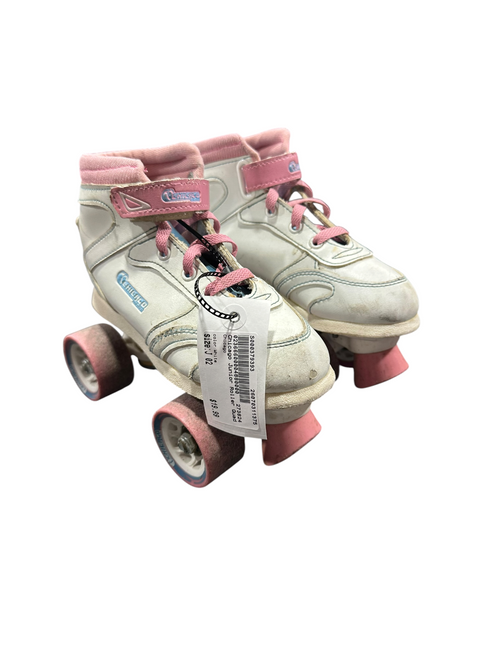 Vist Large View of Product Image Which is Used Chicago Junior Roller Quad Skates White Junior 02