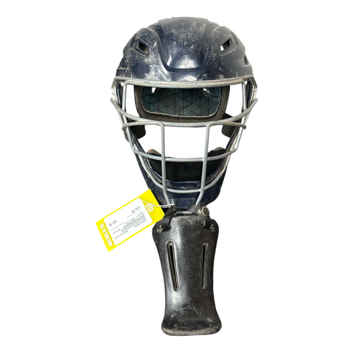 Vist Large View of Product Image Which is Used Easton GAMETIME Catchers Helmet w/Mask Navy Blue Small