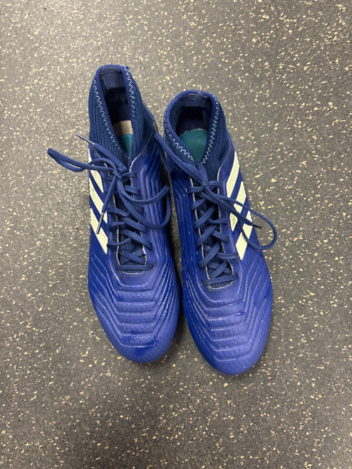 Vist Large View of Product Image Which is Used Adidas PREDATOR Soccer Cleats Navy Blue Senior 10.5