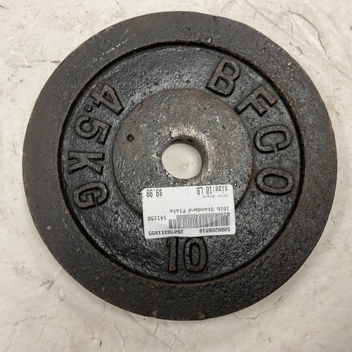 Vist Large View of Product Image Which is Used Standard Plate Black 10 lb