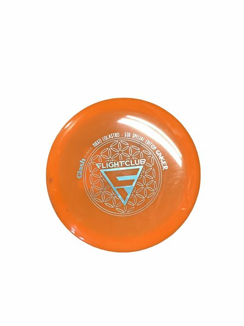 Vist Large View of Product Image Which is Used Clash Discs FIGHT CLUB Disc Golf Driver Orange 172g