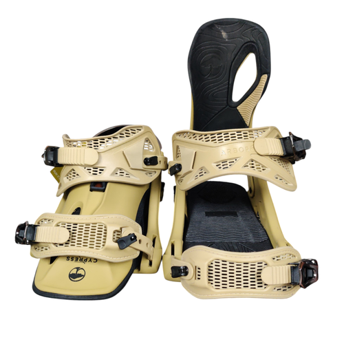 Vist Large View of Product Image Which is Used Arbor CYPRESS Mens Snowboard Binding Tan Large