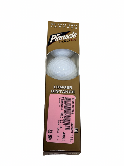 Vist Large View of Product Image Which is New Pinnacle GOLD LS - 4 Ball - Golf Ball Sleeve