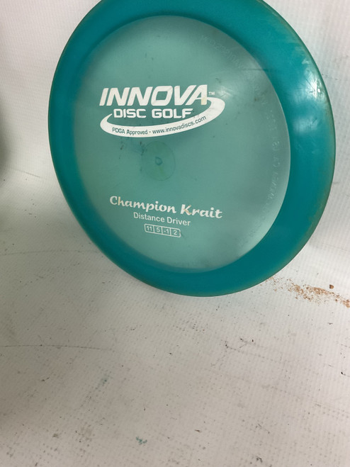 Vist Large View of Product Image Which is Used Innova CHAMPION KRAIT Disc Golf Driver Teal