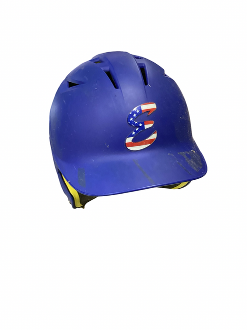 Vist Large View of Product Image Which is Used Under Armour CHARGED Batting Helmet No Mask Royal Blue SM